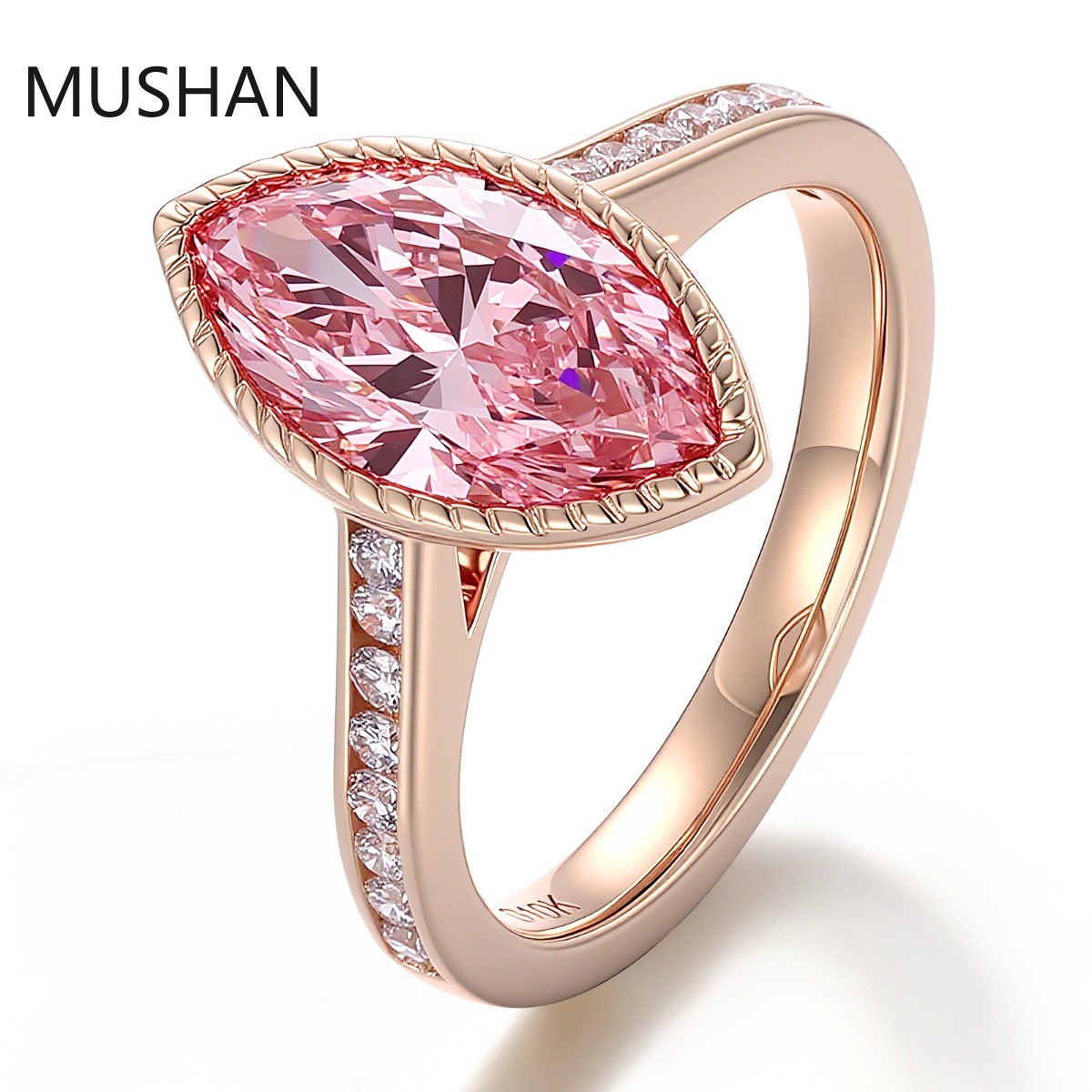 Moissanite Ring - MUSHAN Luxury Custom 14K 18K Gold
