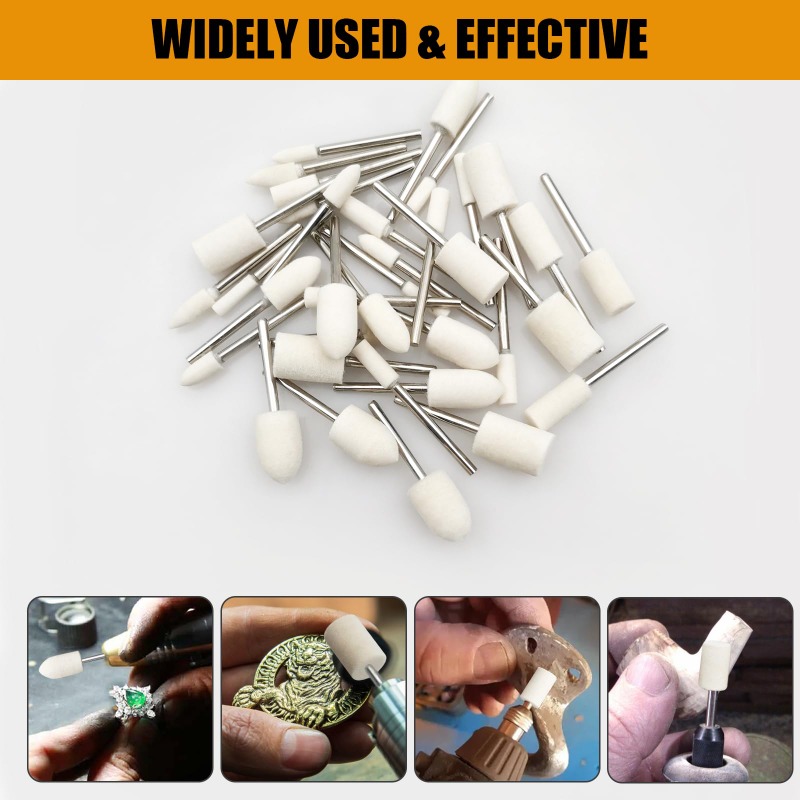 Jewelry Watches & Accessories - 36Pcs/Set Wool Felt Polishing Bits with