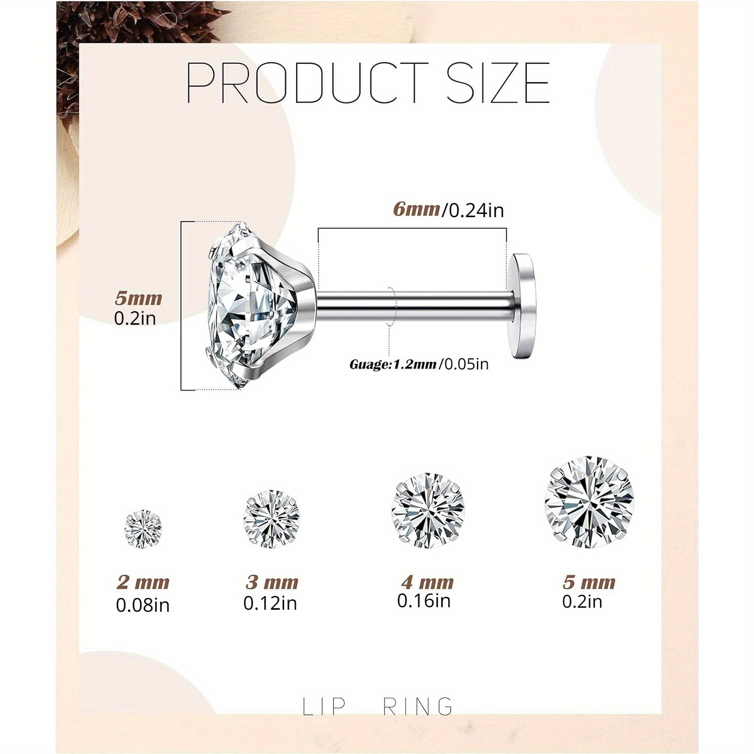 Drperfect Stainless Steel 16G  - Opal Earrings Dangle recension och pris
