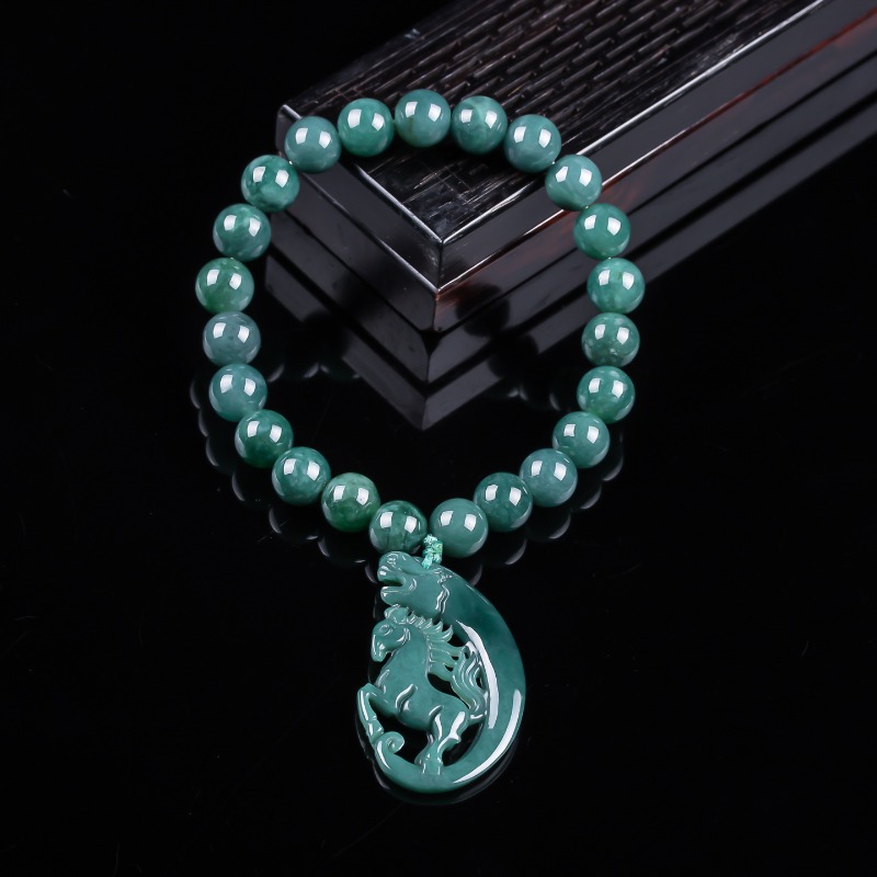 Natural Jadeite Blue Water Zod - Jewelry & Watches Sp Zo O recension och pris