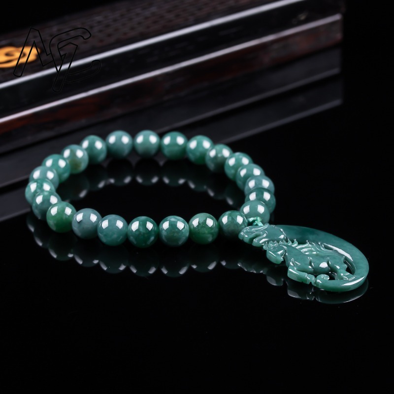 Natural Jadeite Blue Water Zod - Jewelry & Watches Sp Zo O recension och pris