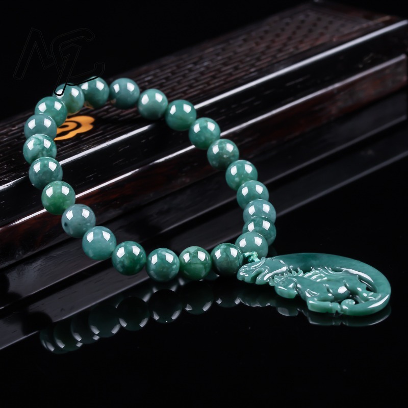 Natural Jadeite Blue Water Zod - Jewelry & Watches Sp Zo O recension och pris
