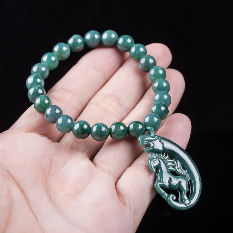 Natural Jadeite Blue Water Zod - Jewelry & Watches Sp Zo O recension och pris