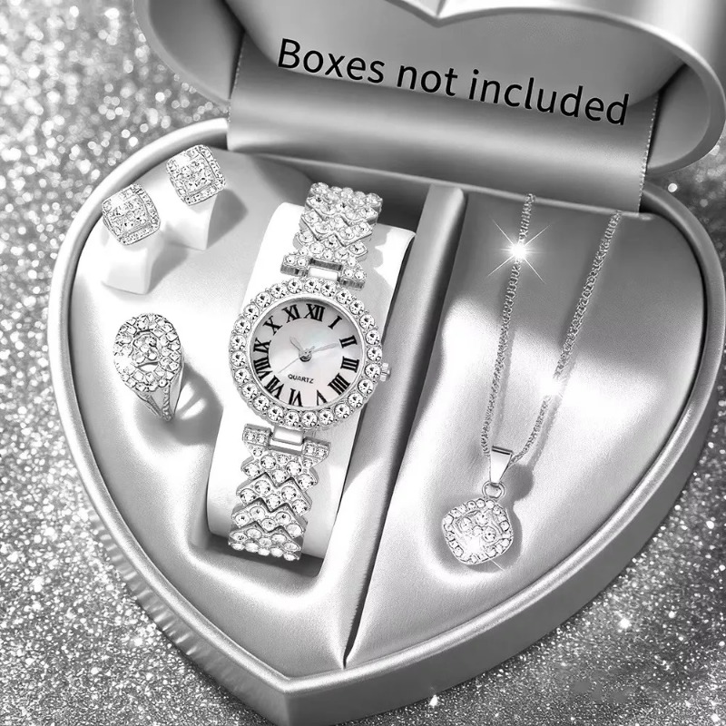 5PCS Luxury Rhinestone Women's - Jewelry Like Watches recension och pris