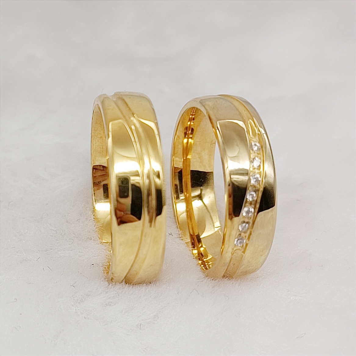 Western Shiny Lover's Couples  - Titanium Steel Ring recension och pris