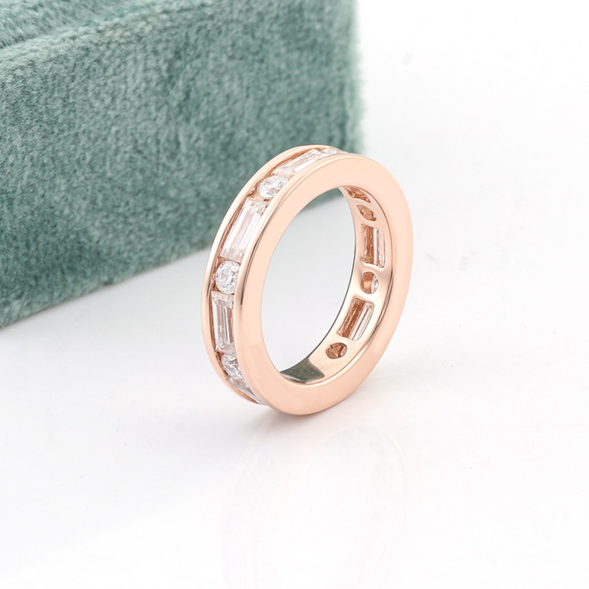 MUSHAN Luxury Custom 14K 18K G - Moissanite Ring recension och pris