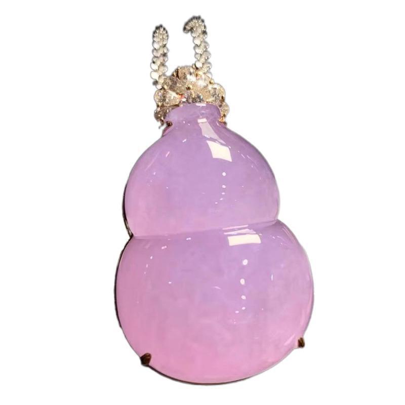 Myanmar Violet Ice Jadeite Gou - Necklace Pendant recension och pris