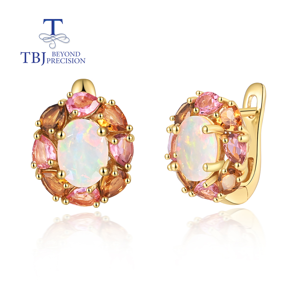 Women's Elegant Design Natural - Opal Earrings Dangle recension och pris