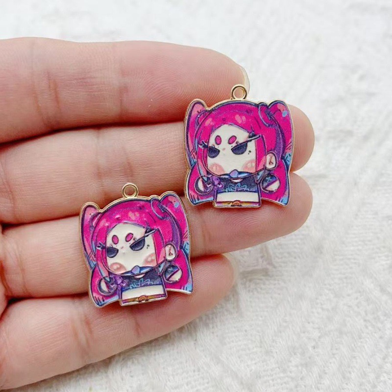 10pcs Cartoon Anime Pendant Oi - Drop Earrings recension och pris