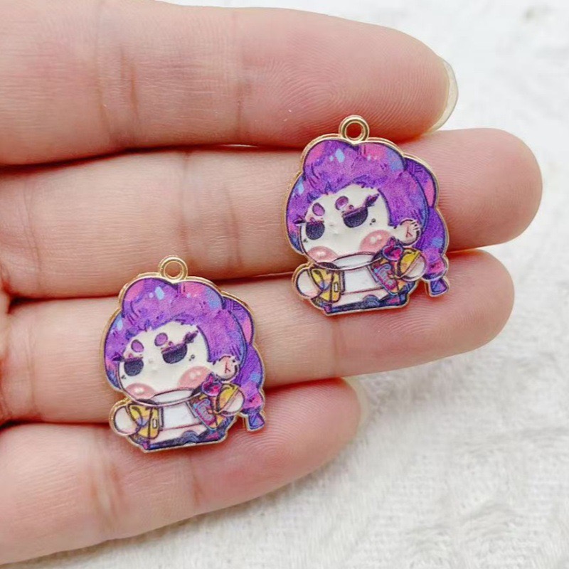 10pcs Cartoon Anime Pendant Oi - Drop Earrings recension och pris