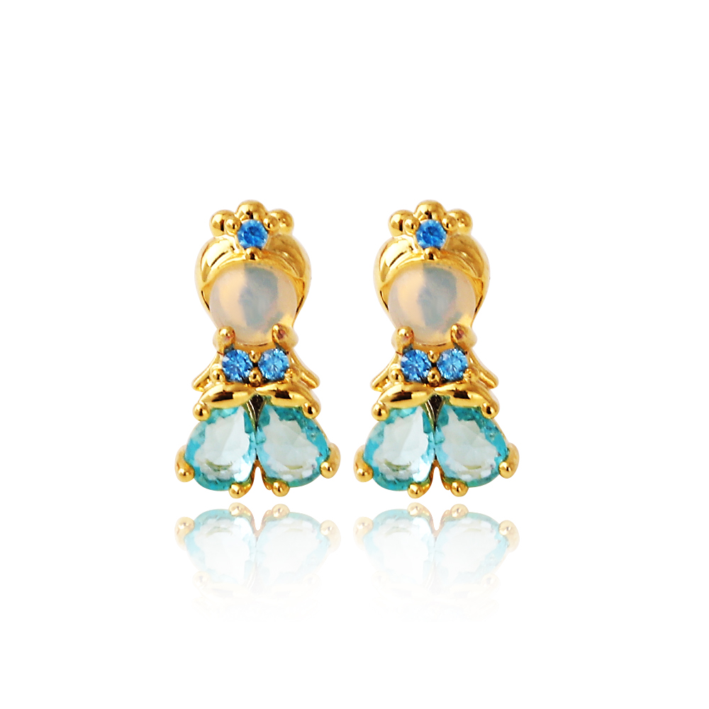 Lovely Pink Crystal Princess E - Opal Earrings Dangle recension och pris