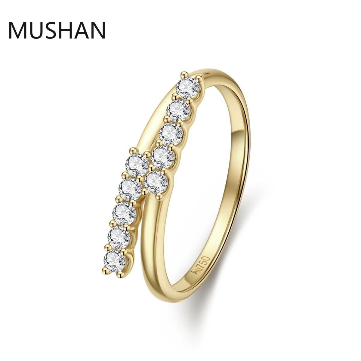MUSHAN Luxury Custom 14K 18K G - Moissanite Ring recension och pris