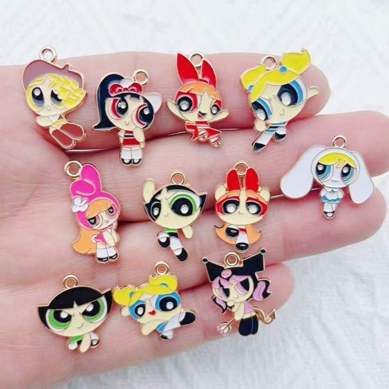 10pcs Alloy Oil-Dripping Carto - Drop Earrings recension och pris