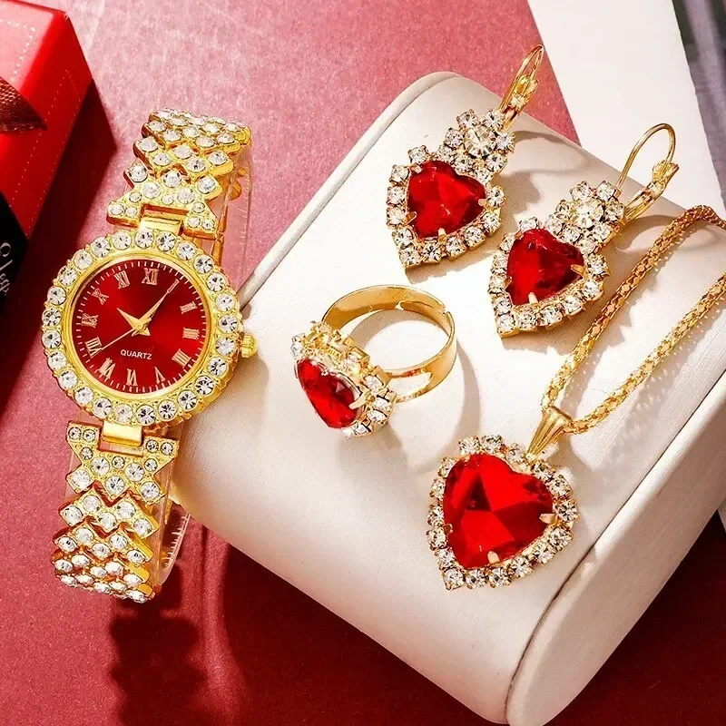 Golden Luxury Watch Women Ring - Jewelry Like Watches recension och pris