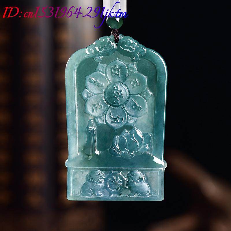 Natural Burmese Jadeite Guanyi - Necklace Pendant recension och pris