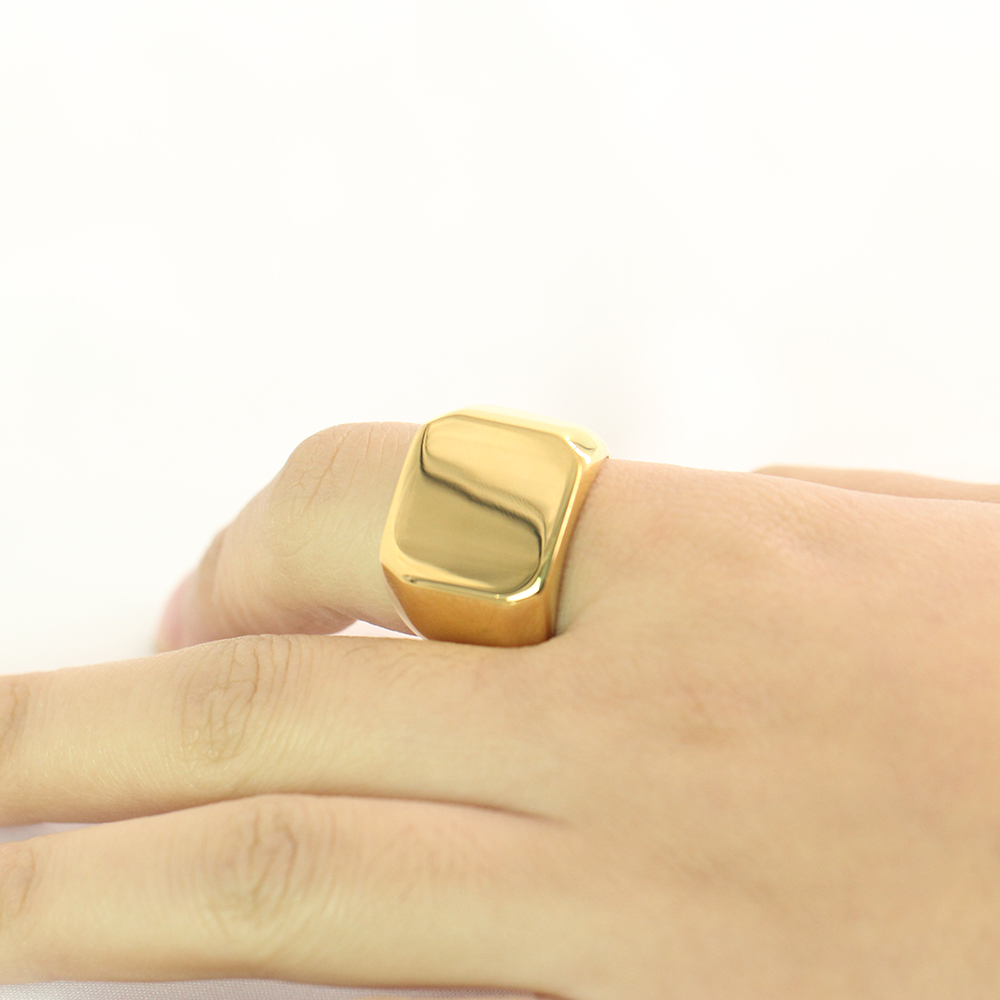 Free Engrave New Silver/Gold/B - Titanium Steel Ring recension och pris