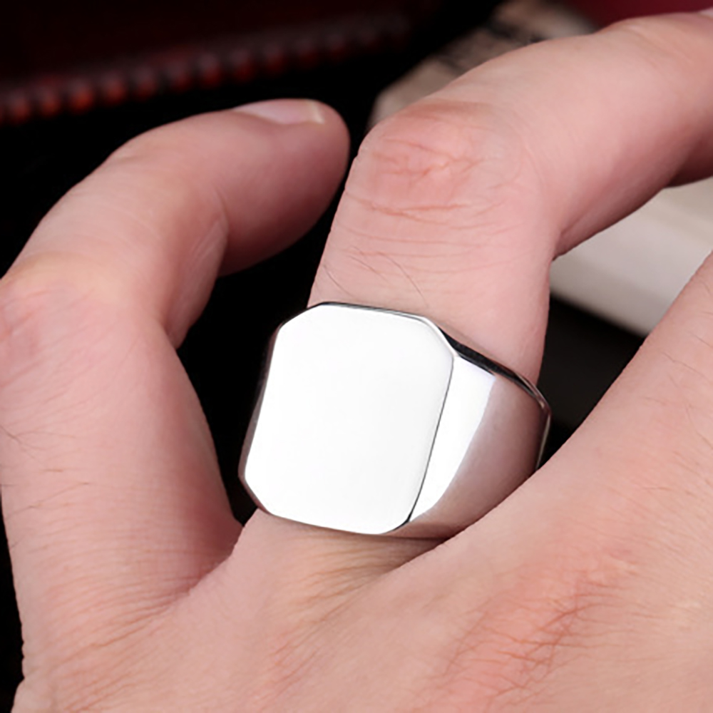 Free Engrave New Silver/Gold/B - Titanium Steel Ring recension och pris