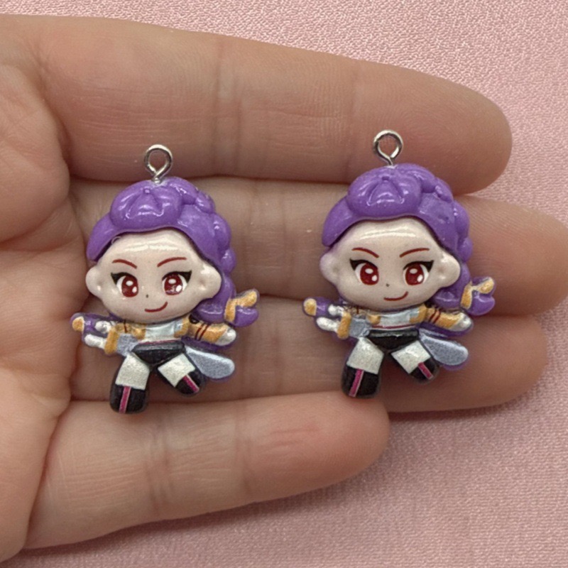 10pcs resin cartoon pendant, D - Drop Earrings recension och pris