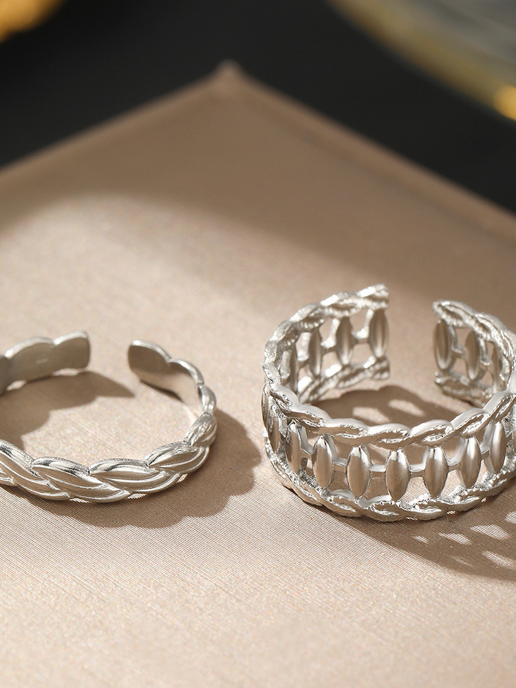 Titanium Steel Open Ring Women - Titanium Steel Ring recension och pris