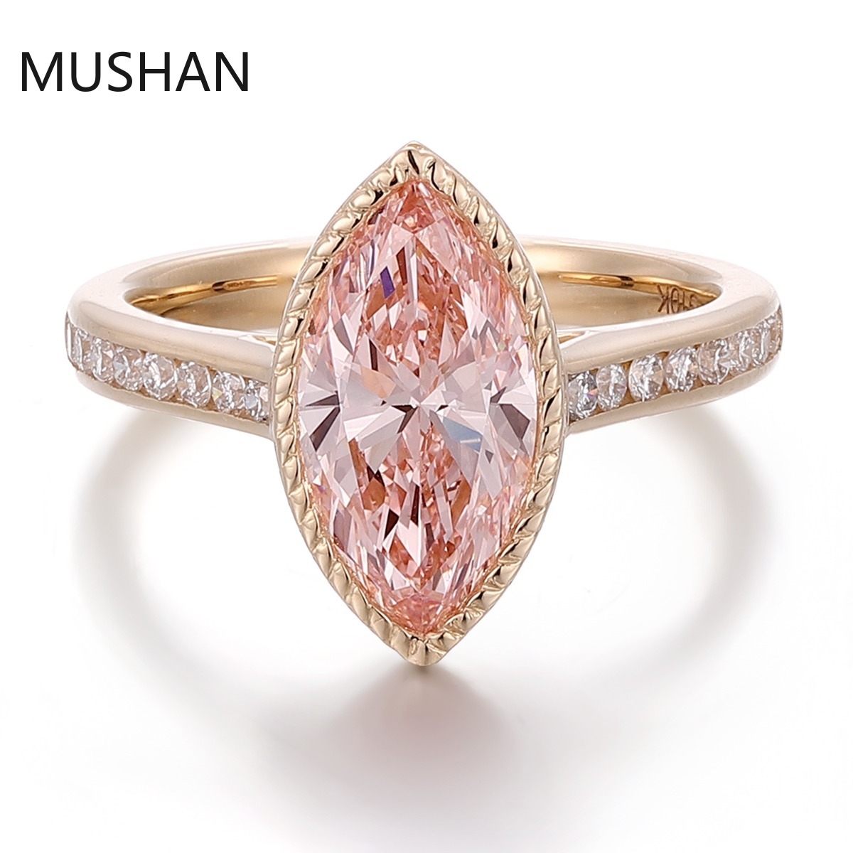 MUSHAN Luxury Custom 14K 18K G - Moissanite Ring recension och pris