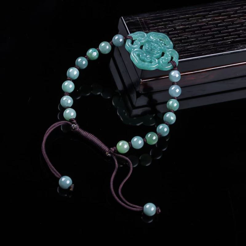 Natural Jadeite A-grade Bracel - Jewelry & Watches Sp Zo O recension och pris
