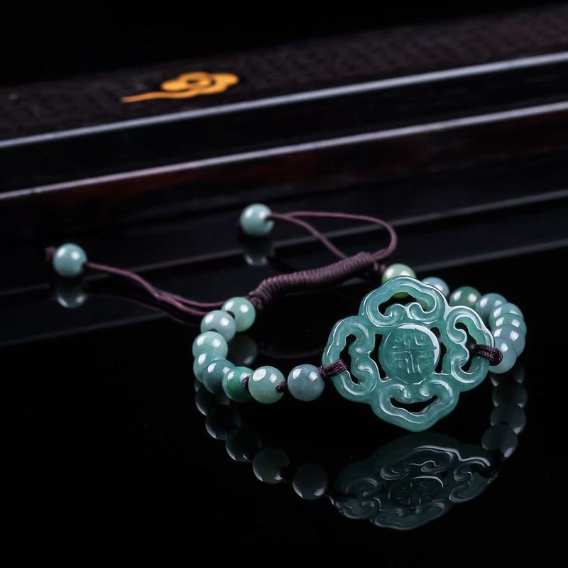 Natural Jadeite A-grade Bracel - Jewelry & Watches Sp Zo O recension och pris