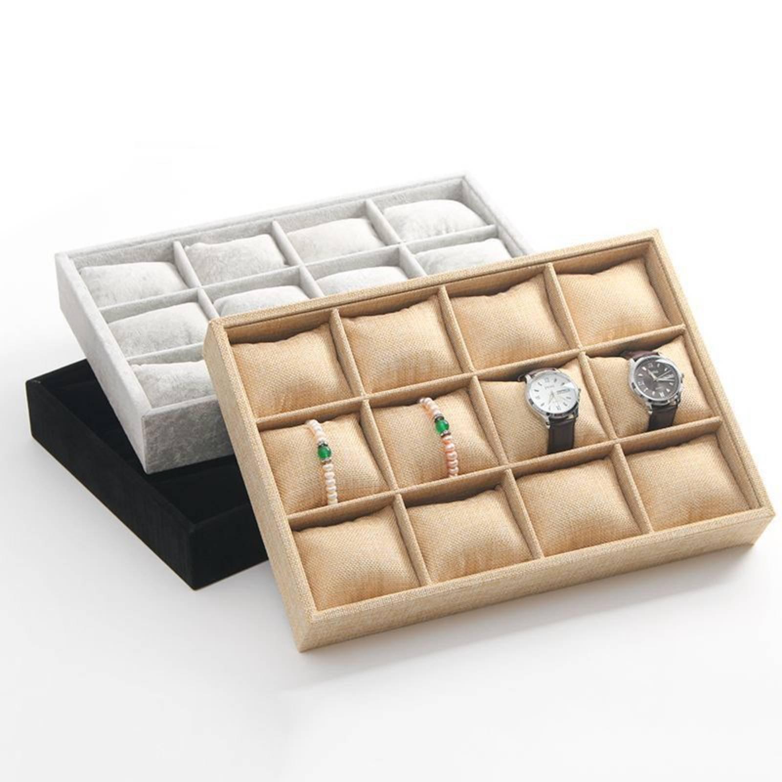 Linen Fabric Jewelry Holder Op - Jewelry Stores With Watches recension och pris