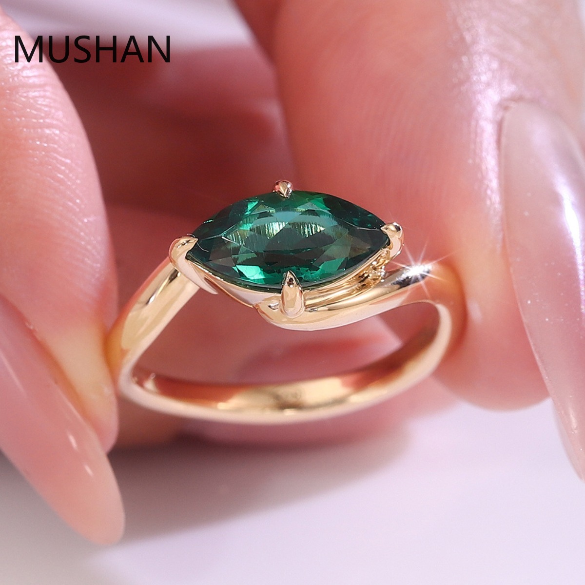 MUSHAN Luxury Custom 14K 18K G - Moissanite Ring recension och pris