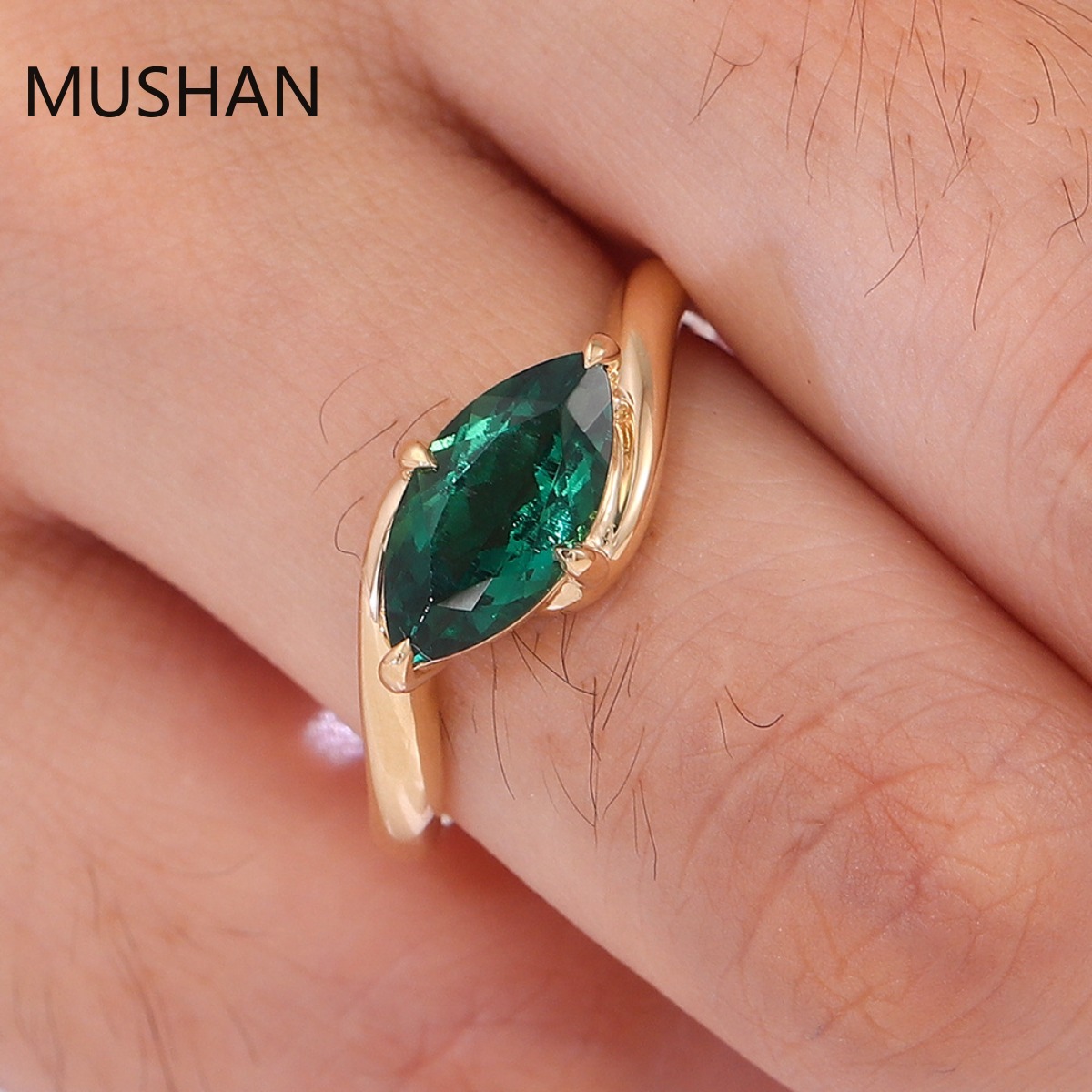 MUSHAN Luxury Custom 14K 18K G - Moissanite Ring recension och pris