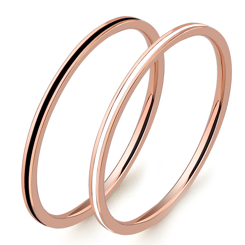 Titanium Steel Rose Gold Color - Titanium Steel Ring recension och pris