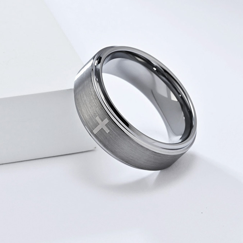 Retro Titanium Steel Christian - Titanium Steel Ring recension och pris