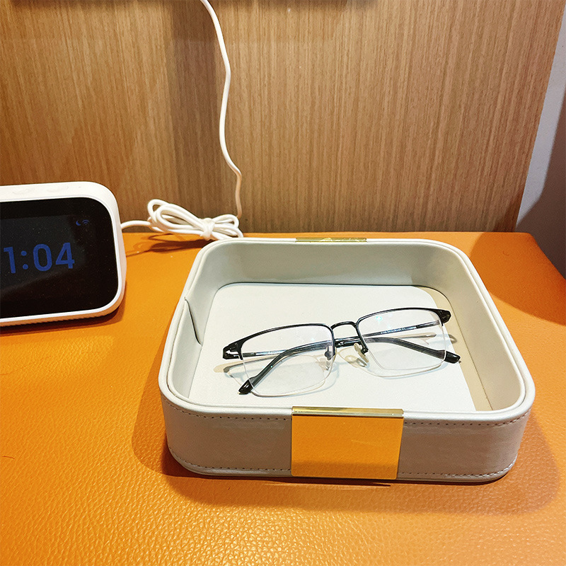 Leather Desk Tray Desktop Stor - Jewelry Stores With Watches recension och pris