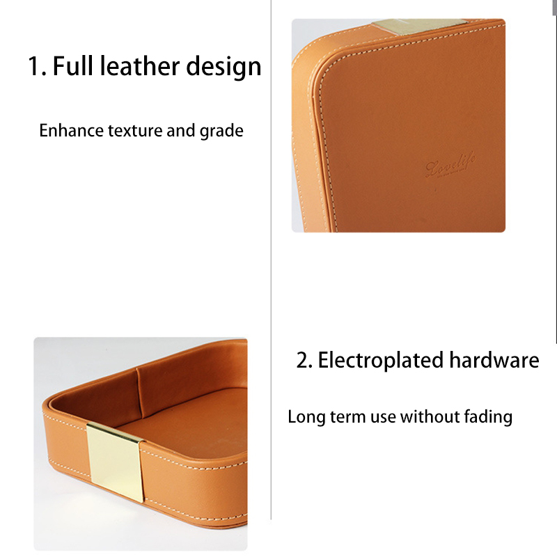 Leather Desk Tray Desktop Stor - Jewelry Stores With Watches recension och pris