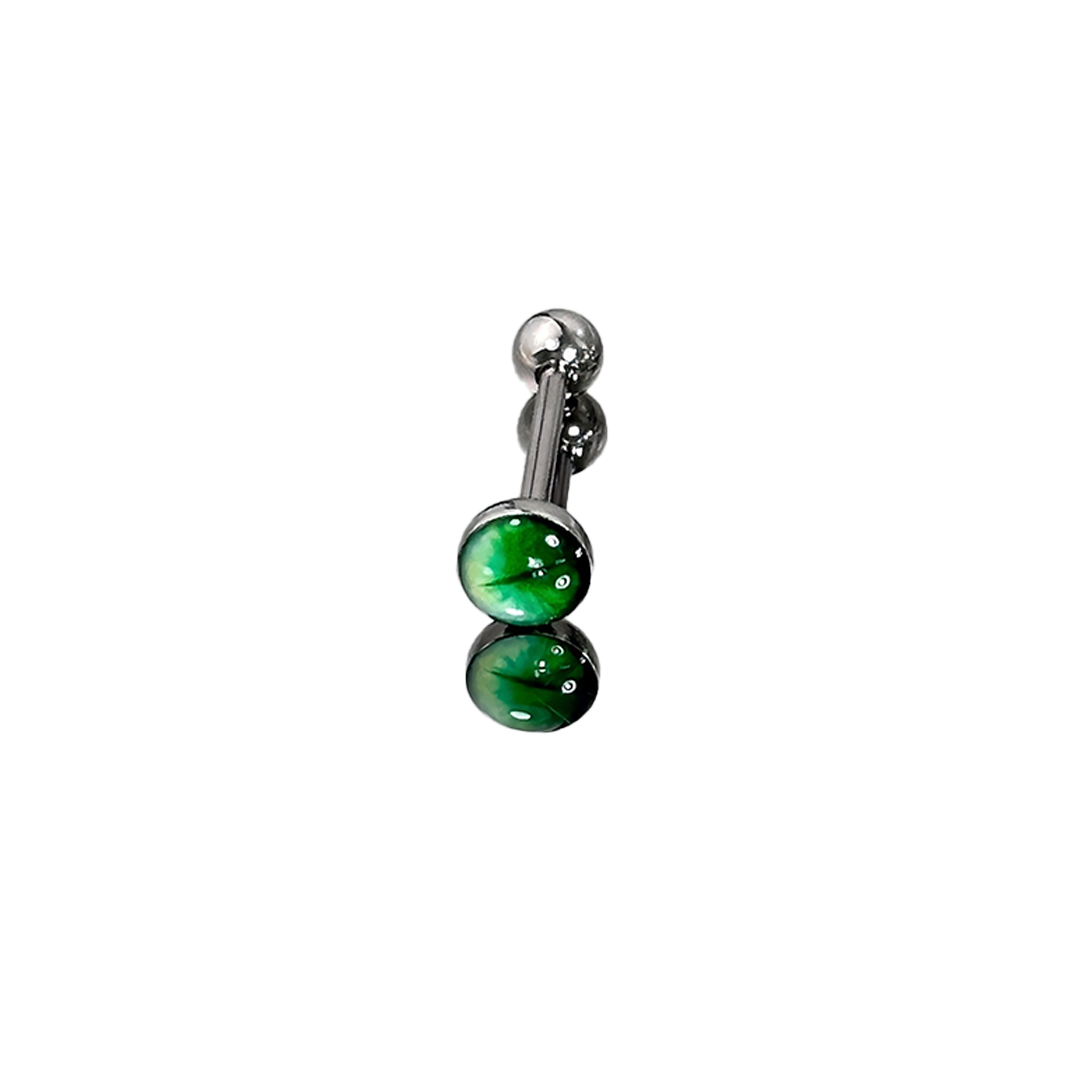 1Pc High-Quality Trendy Green  - Titanium Steel Ring recension och pris