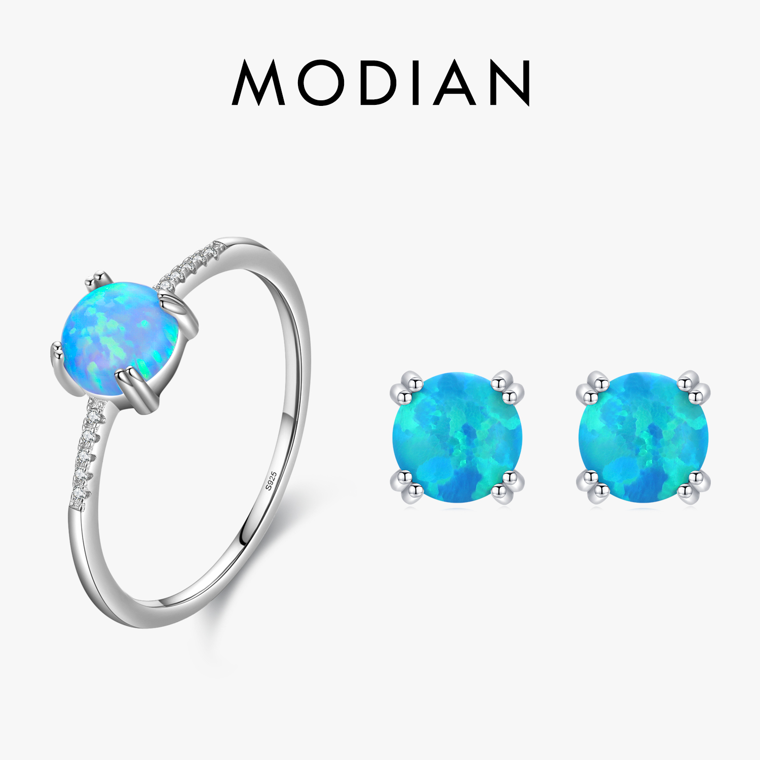 MODIAN Natural Opals Series Je - Opal Earrings Dangle recension och pris