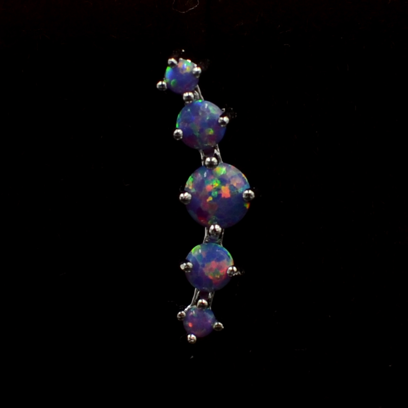 CHUANCI 1 PC Stainless Steel & - Opal Earrings Dangle recension och pris