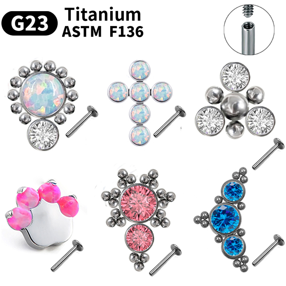 G23 Titanium Piercing Stud Ear - Opal Earrings Dangle recension och pris