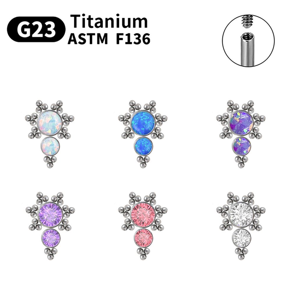 G23 Titanium Piercing Stud Ear - Opal Earrings Dangle recension och pris