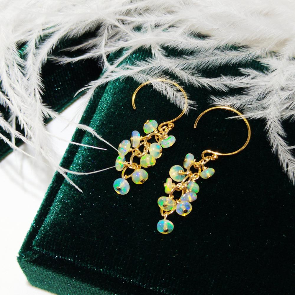 Lii Ji Natural Ethiopia Opal 1 - Opal Earrings Dangle recension och pris