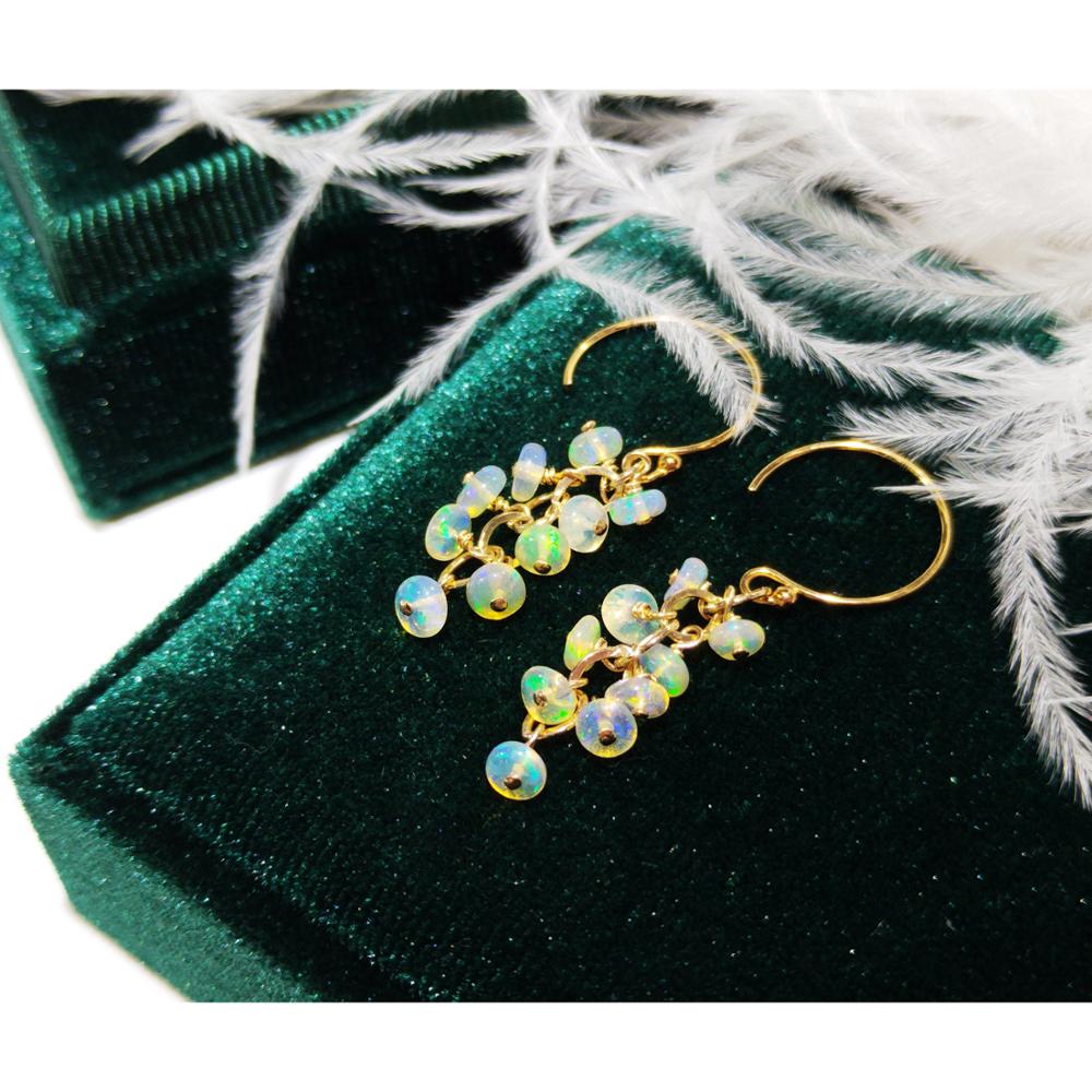 Lii Ji Natural Ethiopia Opal 1 - Opal Earrings Dangle recension och pris