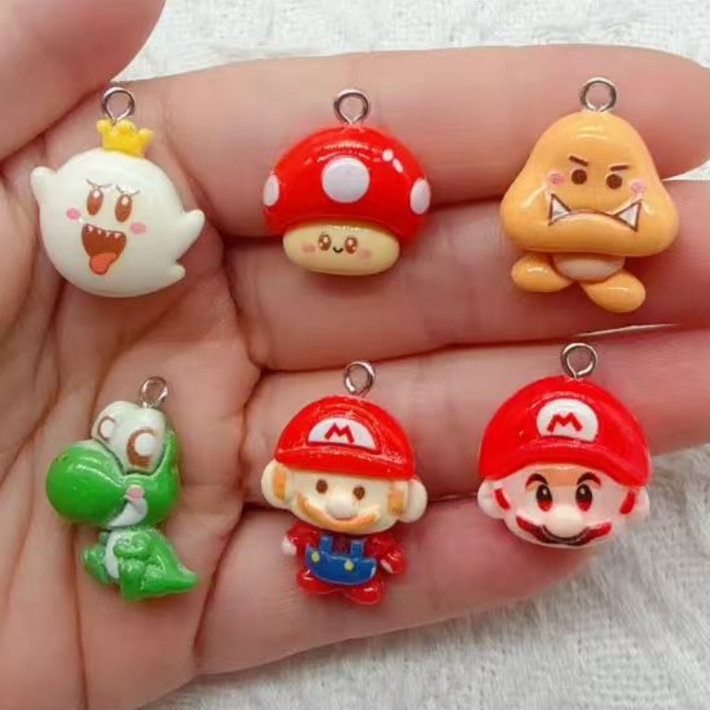 10pcs resin cartoon pendant, D - Drop Earrings recension och pris