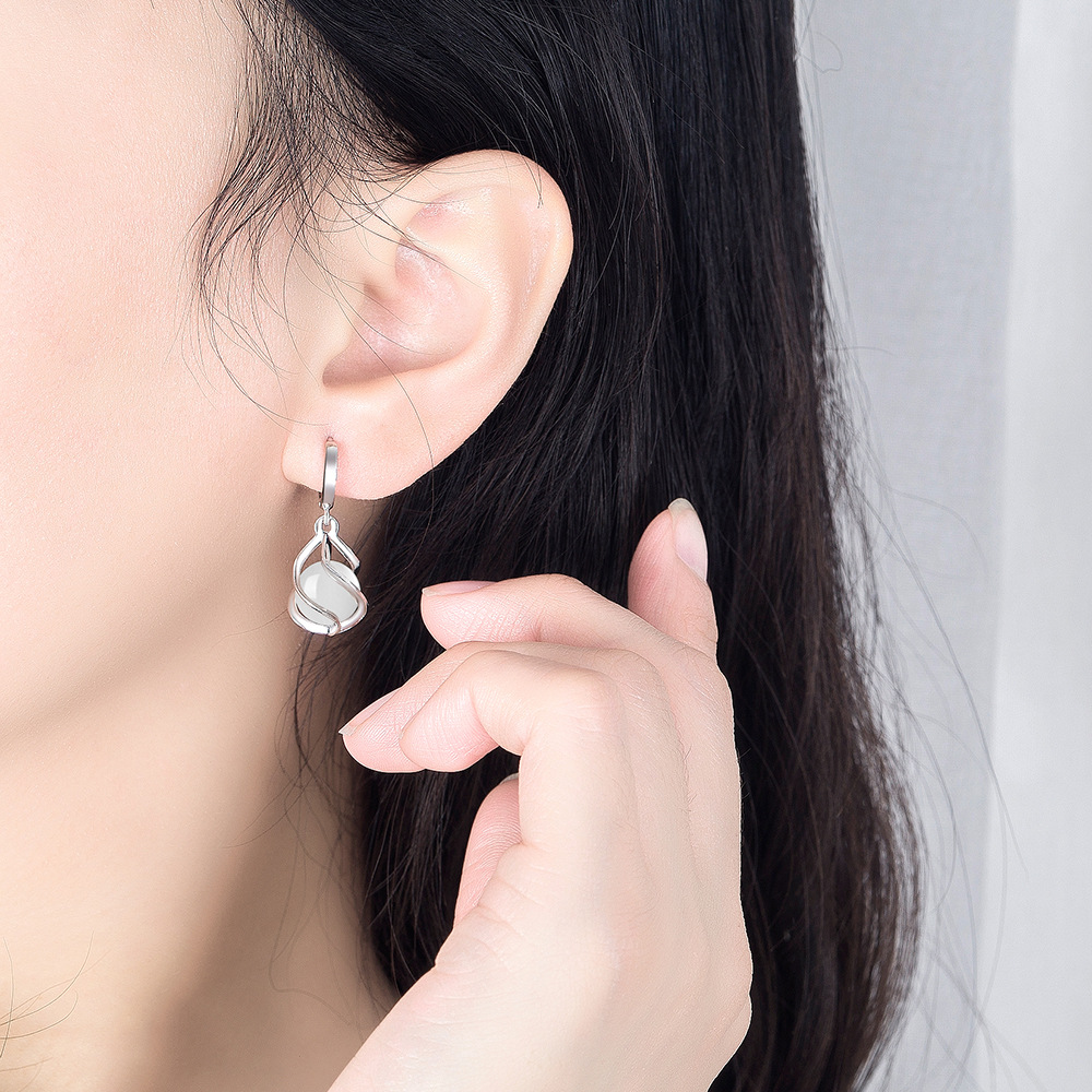 New 925 Sterling Silver Women  - Opal Earrings Dangle recension och pris