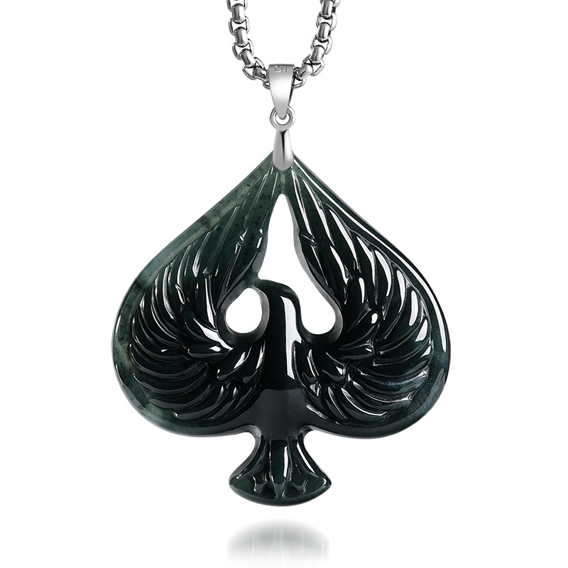 S925 Silver Natural Jade Black - Jewelry & Watches Sp Zo O recension och pris