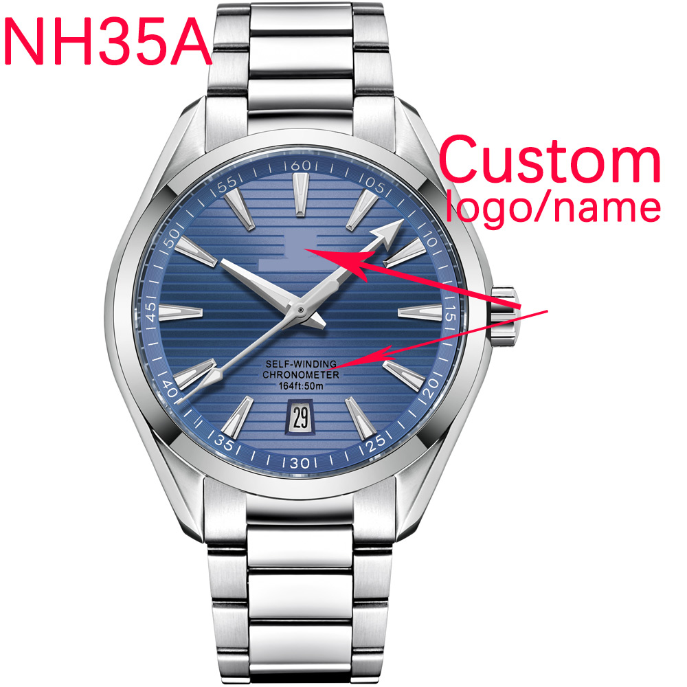 Luxury NH35 Movt Custom Logo 4 - Jewelry And Watches recension och pris