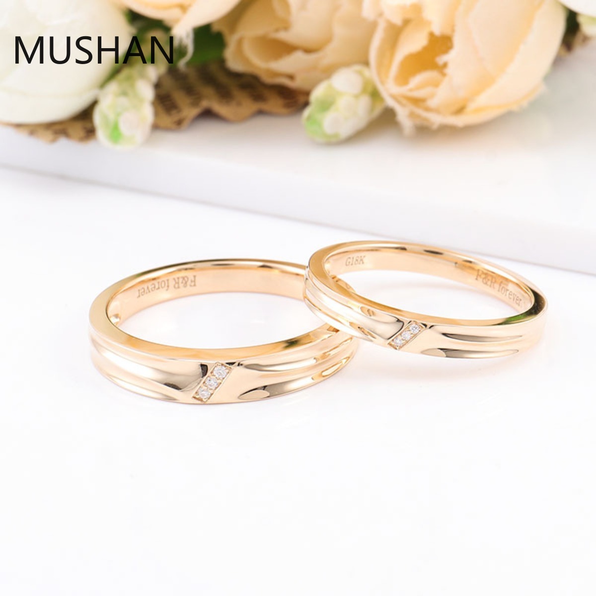 MUSHAN Luxury Custom 14K 18K G - Moissanite Ring recension och pris