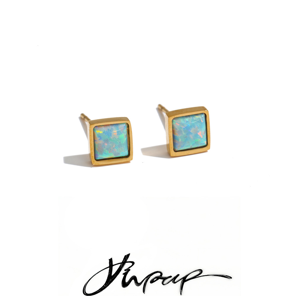 Yhpup 2026 Stainless Steel Squ - Opal Earrings Dangle recension och pris