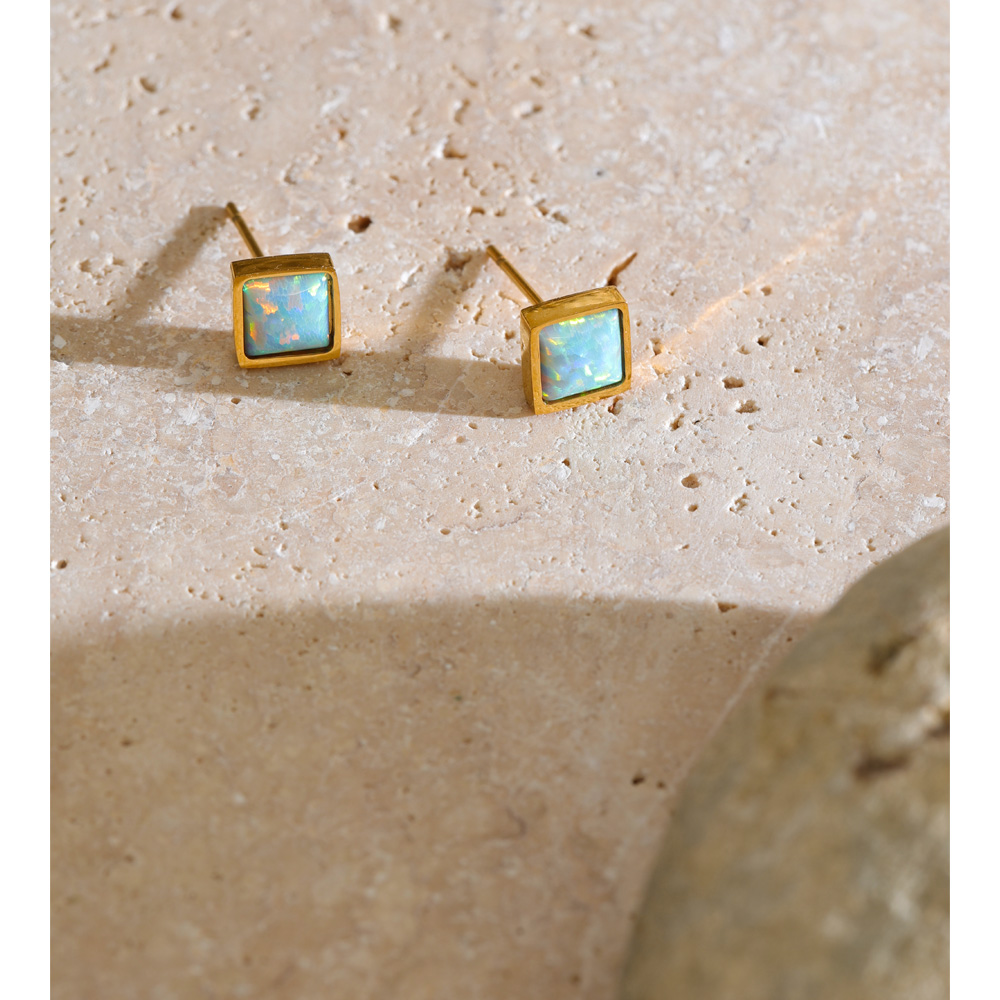 Yhpup 2026 Stainless Steel Squ - Opal Earrings Dangle recension och pris