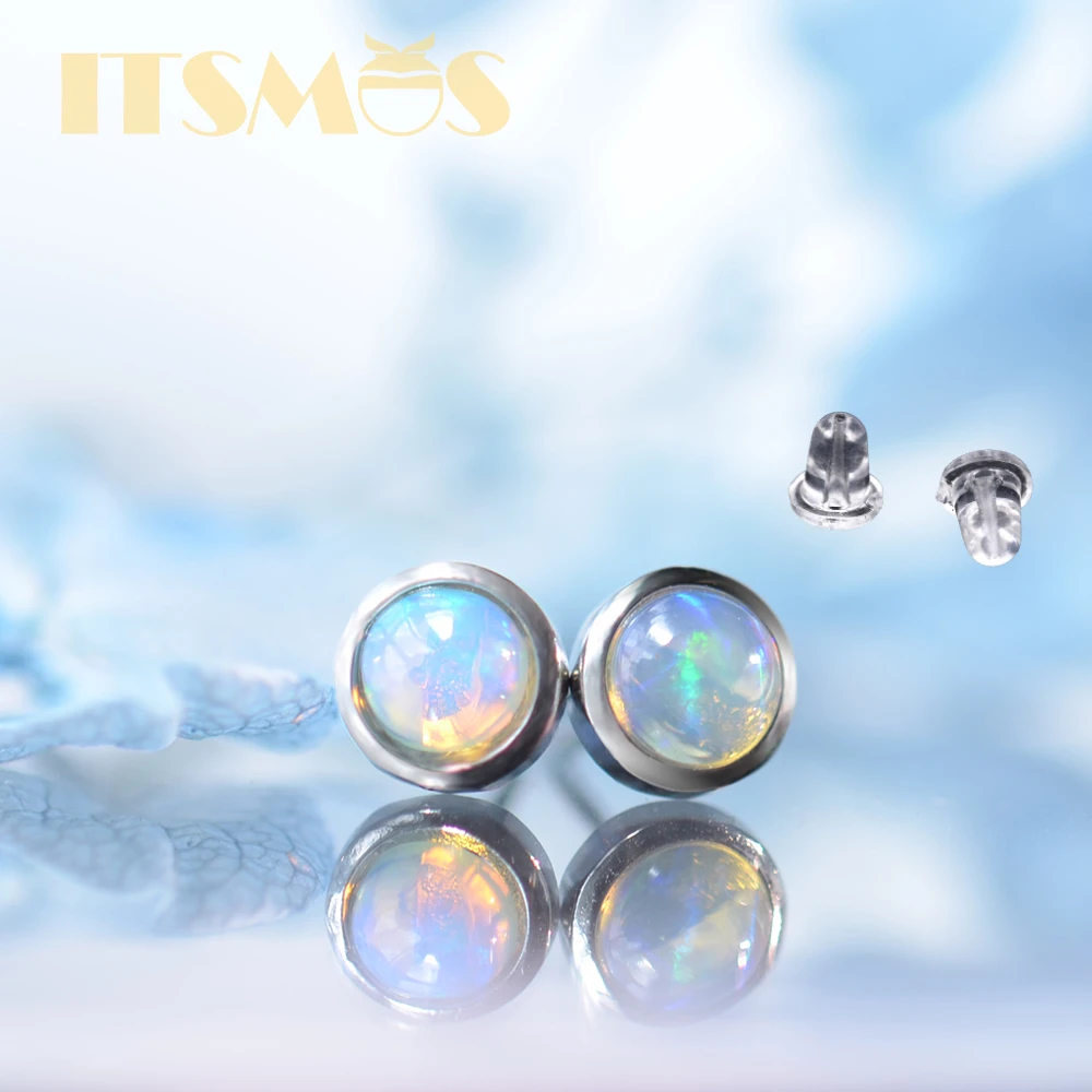 ITSMOS Natural Gemstone Opal 6 - Opal Earrings Dangle recension och pris