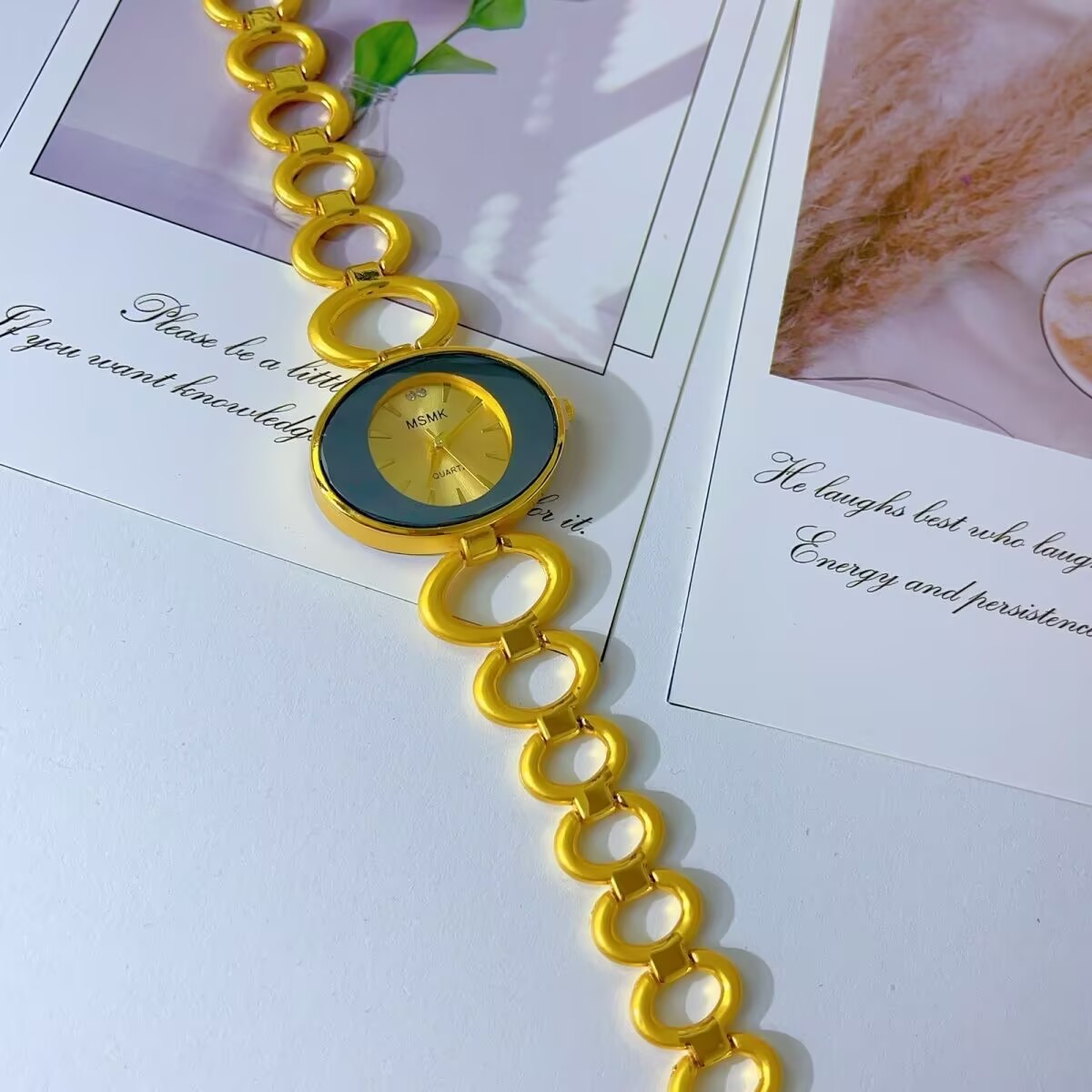 New American 24K Gold Plated W - Jewelry Watches & Accessories recension och pris